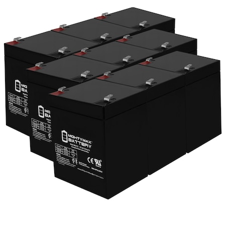 12V 5AH SLA Replacement Battery for DSC Power 832-9 Pack
